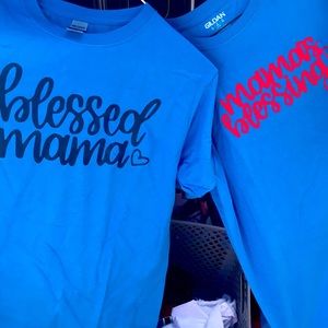 Mommy & me matching tshirts.